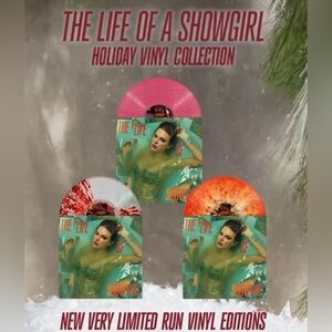 Taylor Swift The Life of a Showgirl Holiday Vinyl Collection Set of 3 BNIP